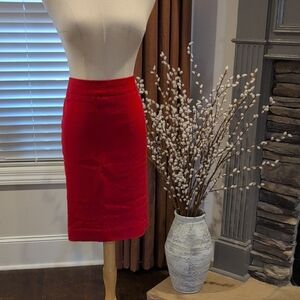 The Limited Red Pencil Skirt - Sleek Stretch Fit